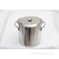Pot de cuisson en acier inoxydable Pot avec couvercle